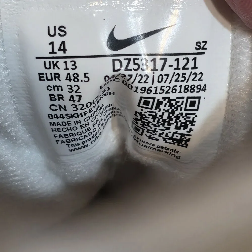 Nike Air Max 1 Premium Hangul Day DZ5317-121 Men's Size 14